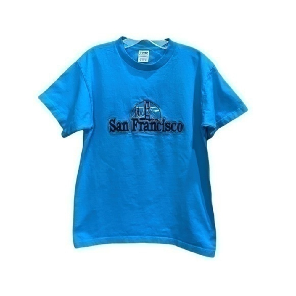 San Francisco Embroidered Golden Gate Bridge By TND Graphic T-Shirt Mens Medium